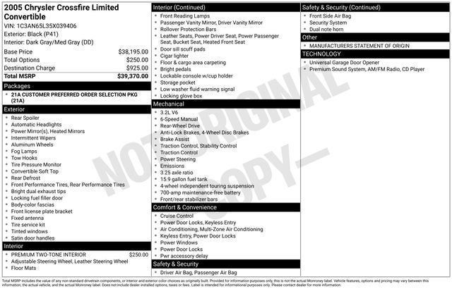 2005 Chrysler Crossfire Limited
