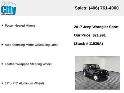 2017 Jeep Wrangler Sport