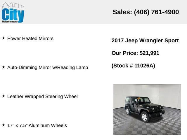 2017 Jeep Wrangler Sport