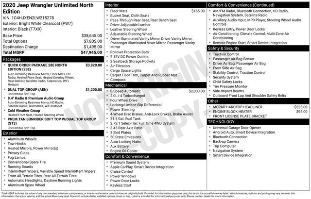 2020 Jeep Wrangler Unlimited Sahara