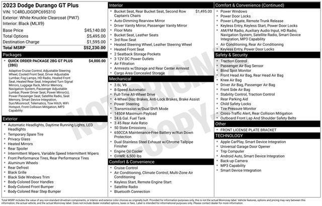2023 Dodge Durango GT Plus