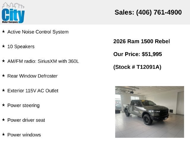 2026 RAM 1500 Rebel