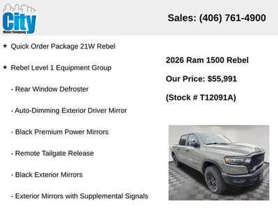 2026 RAM 1500 Rebel