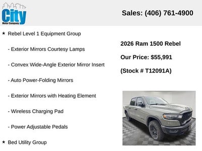 2026 RAM 1500 Rebel
