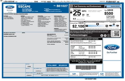 2015 Ford Escape S