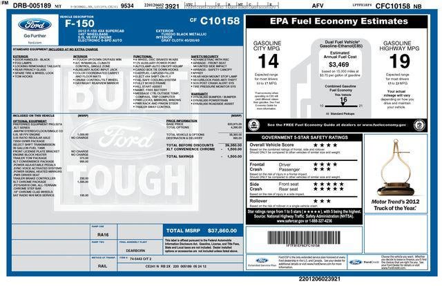 2012 Ford F-150 XLT