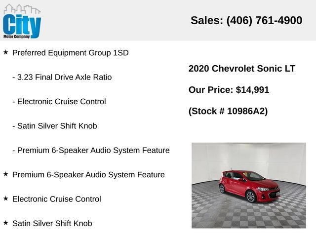 2020 Chevrolet Sonic LT