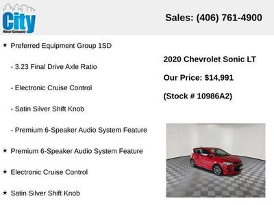 2020 Chevrolet Sonic LT