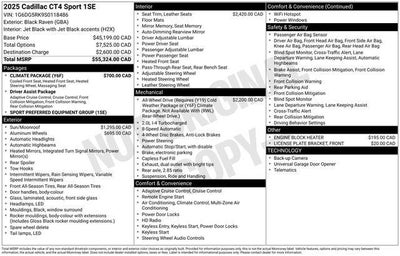 2025 Cadillac CT4 Sport