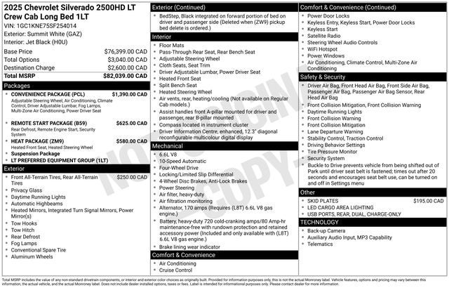 2025 Chevrolet Silverado 2500HD LT