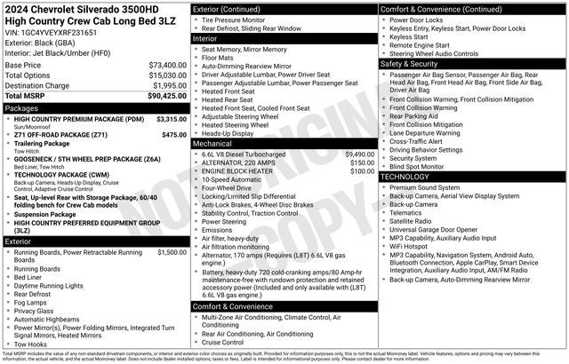 2024 Chevrolet Silverado 3500HD High Country
