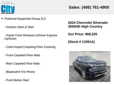 2024 Chevrolet Silverado 3500HD High Country