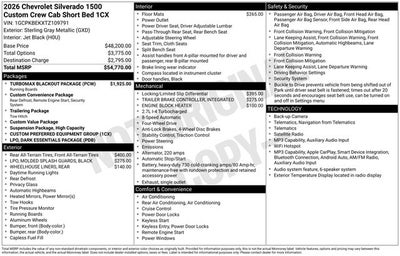 2026 Chevrolet Silverado 1500 Custom