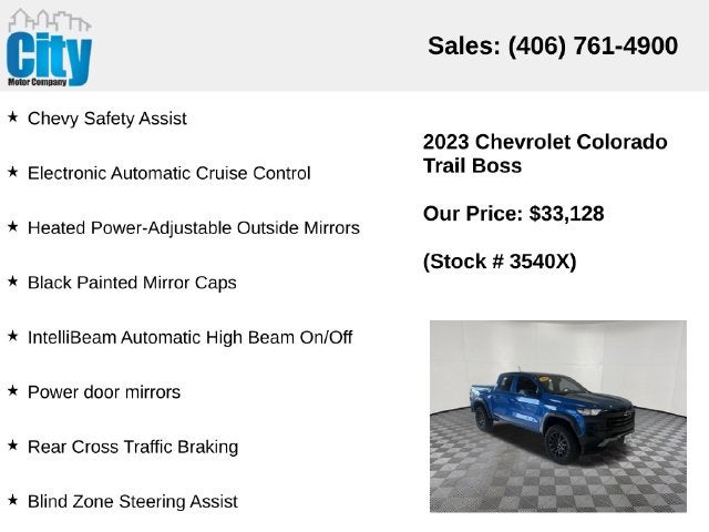 2023 Chevrolet Colorado Trail Boss