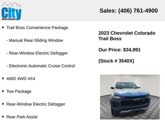 2023 Chevrolet Colorado Trail Boss