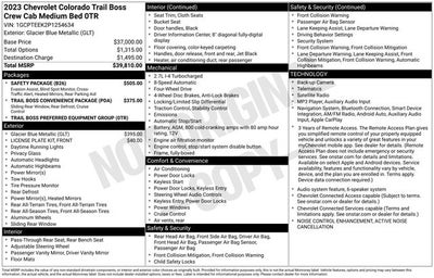 2023 Chevrolet Colorado Trail Boss