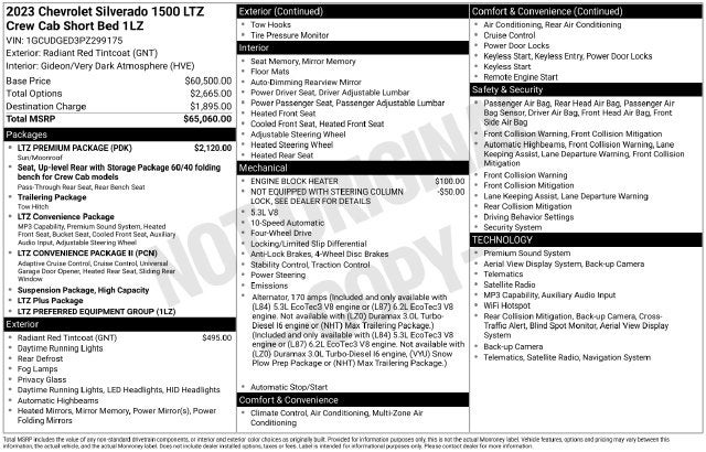 2023 Chevrolet Silverado 1500 LTZ