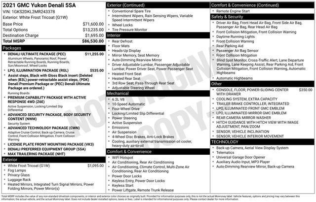2021 GMC Yukon Denali