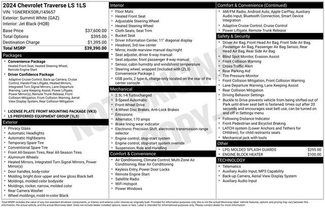 2024 Chevrolet Traverse LS
