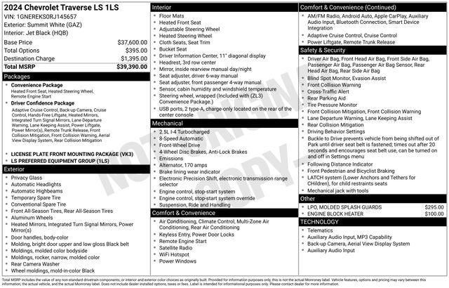 2024 Chevrolet Traverse LS