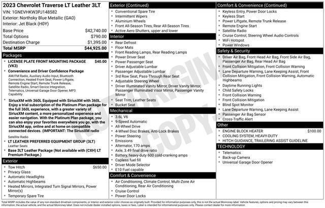 2023 Chevrolet Traverse LT Leather