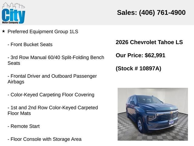 2026 Chevrolet Tahoe LS