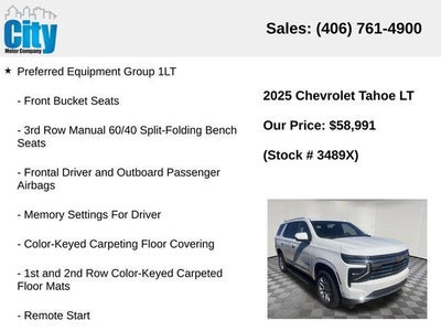 2025 Chevrolet Tahoe LT