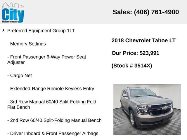 2018 Chevrolet Tahoe LT LT1