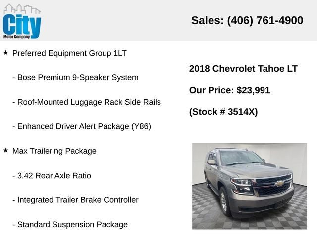2018 Chevrolet Tahoe LT LT1