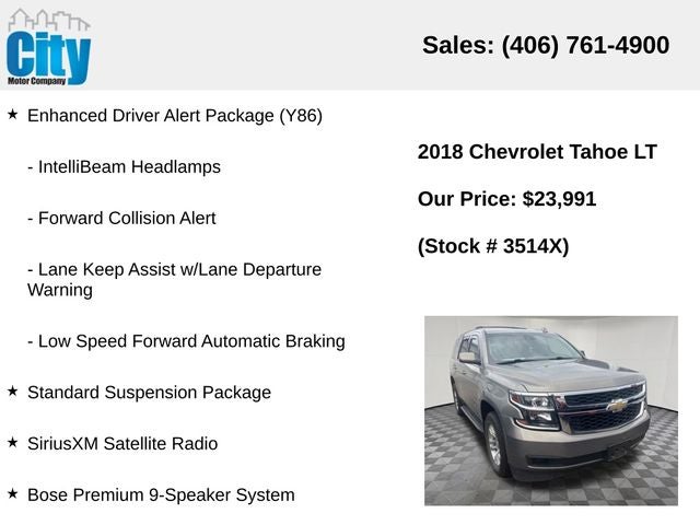2018 Chevrolet Tahoe LT LT1