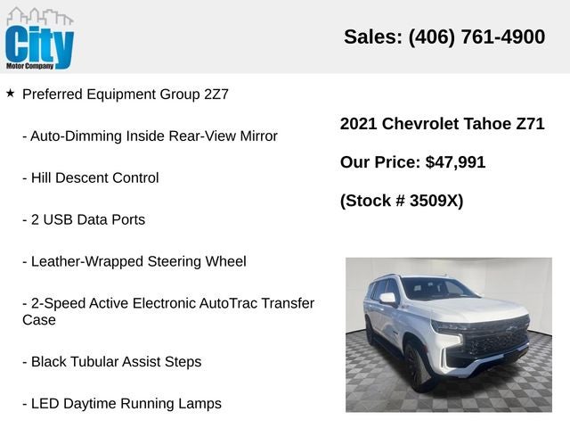 2021 Chevrolet Tahoe Z71