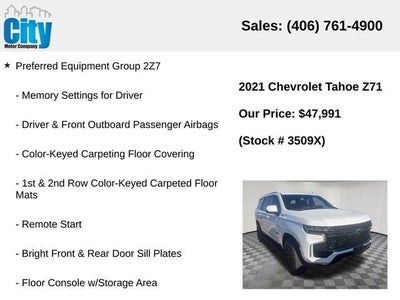 2021 Chevrolet Tahoe Z71