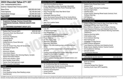 2023 Chevrolet Tahoe Z71