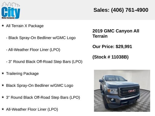 2019 GMC Canyon All Terrain