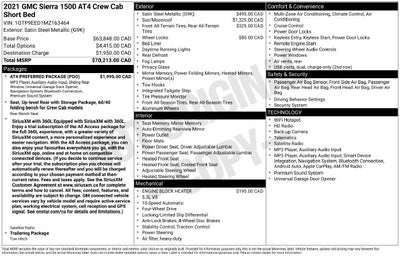 2021 GMC Sierra 1500 AT4
