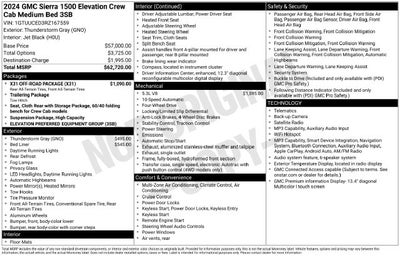 2024 GMC Sierra 1500 Elevation
