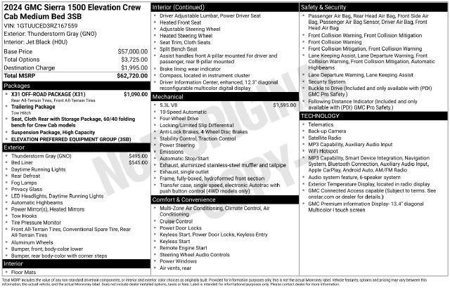 2024 GMC Sierra 1500 Elevation