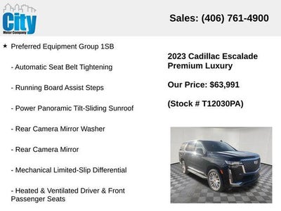 2023 Cadillac Escalade Premium Luxury