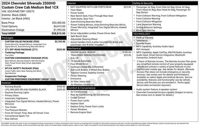 2024 Chevrolet Silverado 2500HD Custom