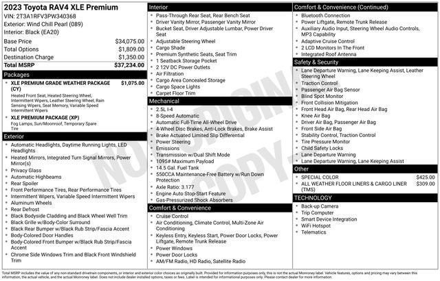 2023 Toyota RAV4 XLE Premium