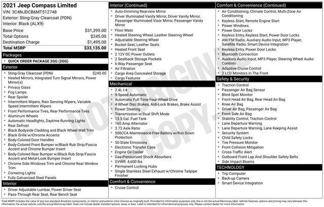 2021 Jeep Compass Limited