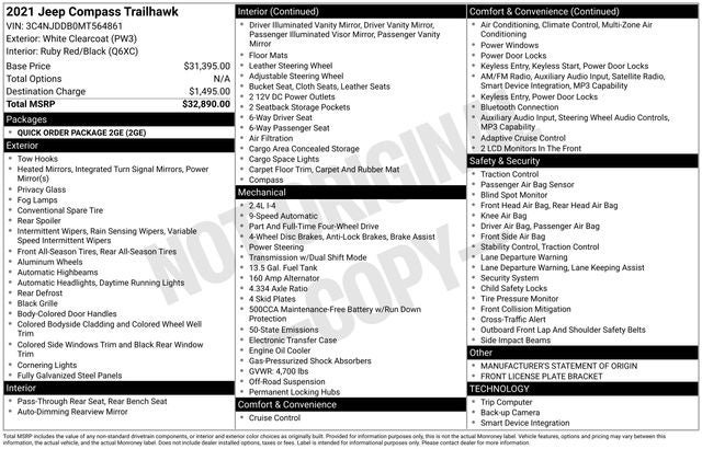 2021 Jeep Compass Trailhawk