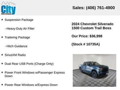 2024 Chevrolet Silverado 1500 Custom Trail Boss