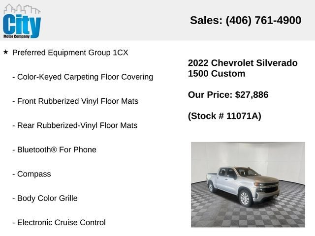 2022 Chevrolet Silverado 1500 LTD Custom