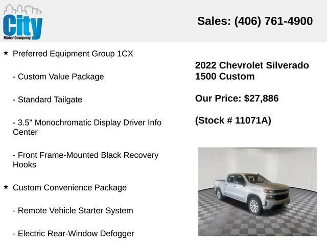 2022 Chevrolet Silverado 1500 LTD Custom