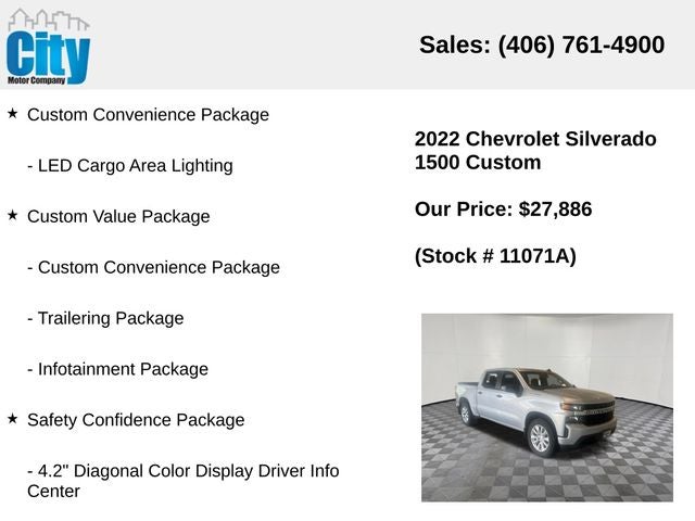 2022 Chevrolet Silverado 1500 LTD Custom