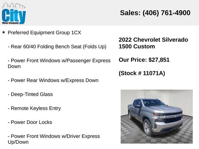 2022 Chevrolet Silverado 1500 LTD Custom