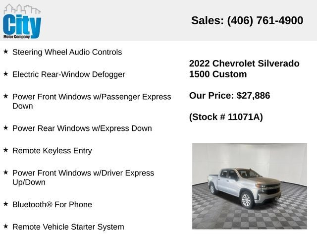 2022 Chevrolet Silverado 1500 LTD Custom