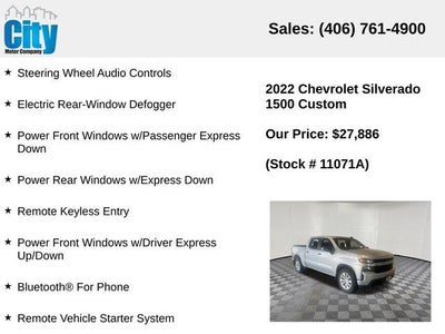 2022 Chevrolet Silverado 1500 LTD Custom