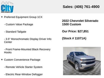2022 Chevrolet Silverado 1500 LTD Custom
